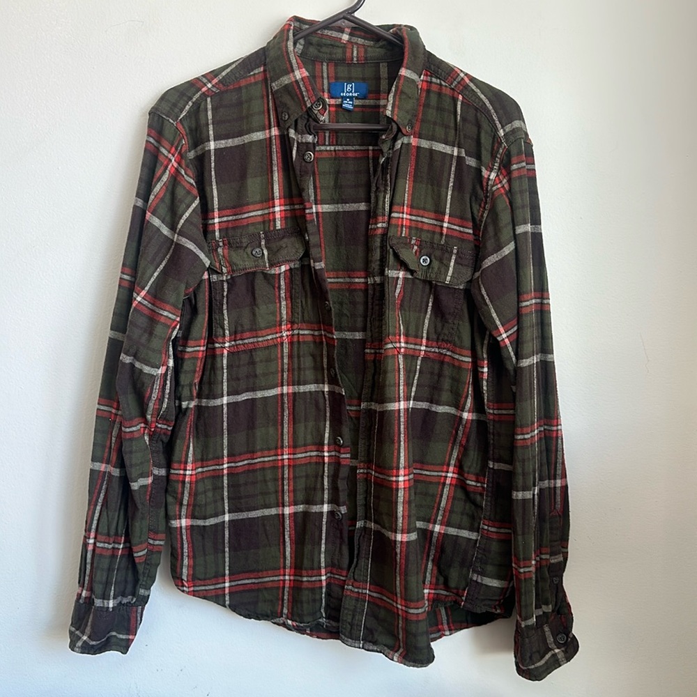🌻3/$18 George Button Up Flannel Shirt